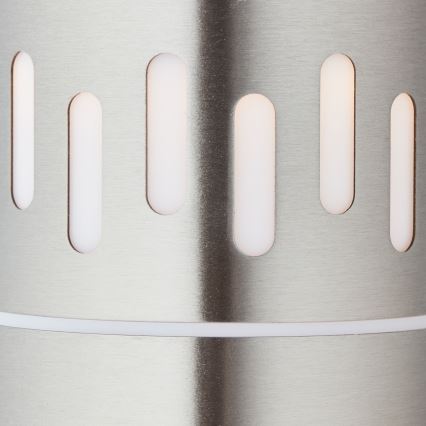 Brilliant - LED Spoljašnja lampa sa senzorom LEIGH LED/0,9W/230V + 1xE27/11W 80 cm IP44 sjajni krom