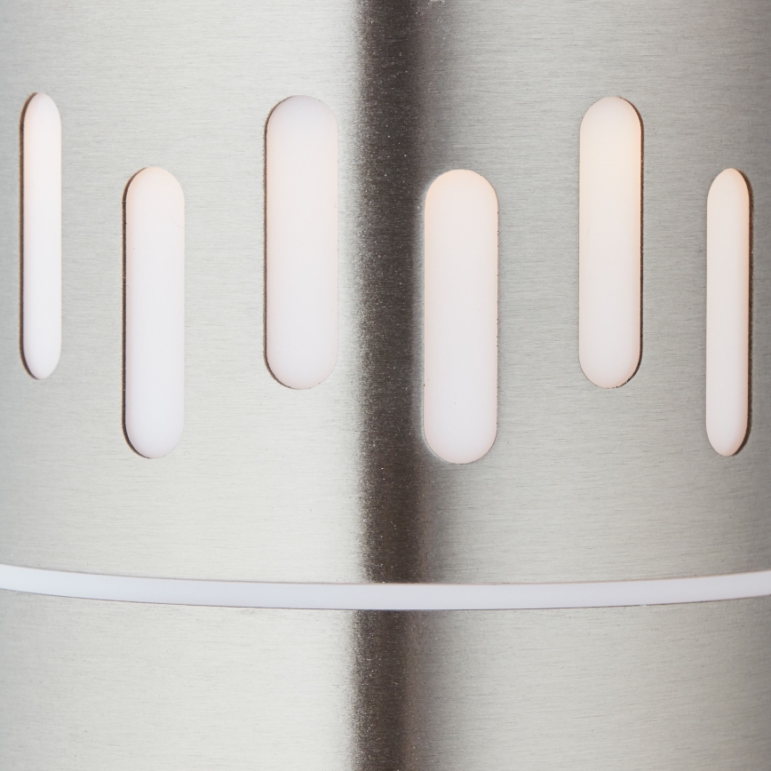 Brilliant - LED Spoljašnja lampa sa senzorom LEIGH LED/0,9W/230V + 1xE27/11W 80 cm IP44 sjajni krom