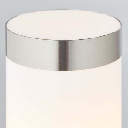 Brilliant - LED Spoljašnja lampa sa senzorom LEIGH LED/0,9W/230V + 1xE27/11W 80 cm IP44 sjajni krom