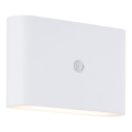Brilliant - LED spoljašnja punjiva zidna lampa sa senzorom XINO LED/3W/5V 3600 mAh IP44 bela