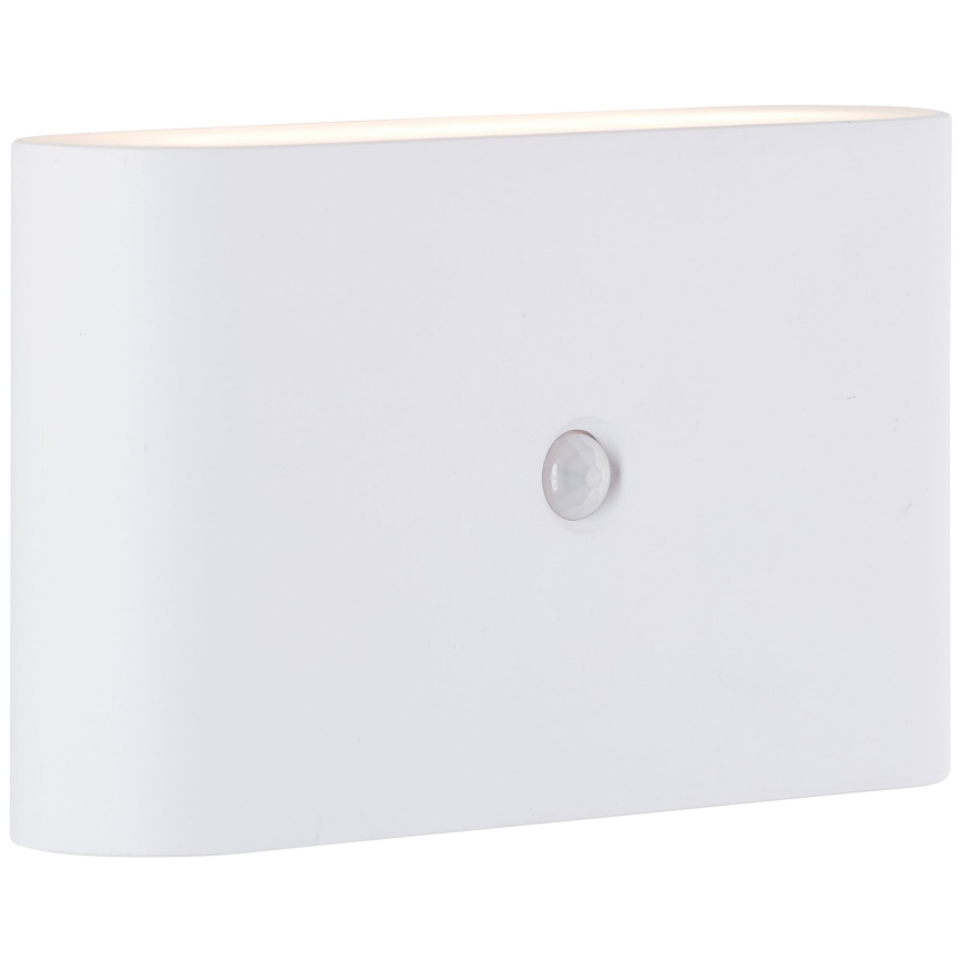 Brilliant - LED spoljašnja punjiva zidna lampa sa senzorom XINO LED/3W/5V 3600 mAh IP44 bela