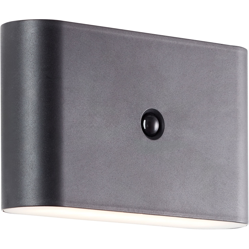 Brilliant - punjiva LED spoljašnja zidna lampa sa senzorom XINO LED/3W/5V 3600 mAh IP44 crna