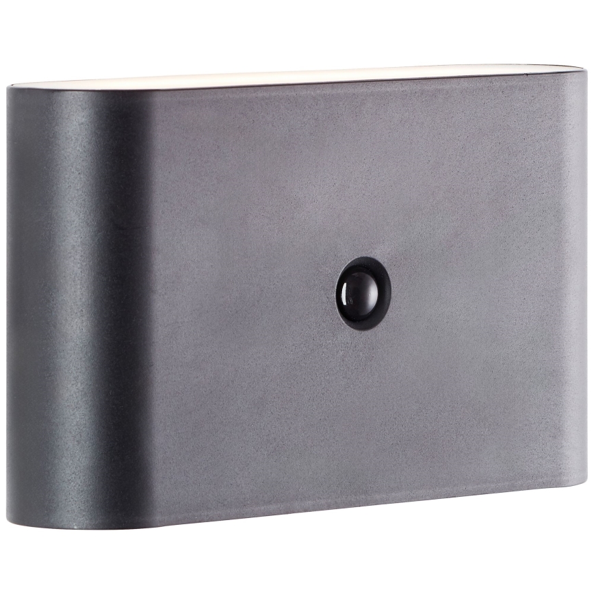 Brilliant - punjiva LED spoljašnja zidna lampa sa senzorom XINO LED/3W/5V 3600 mAh IP44 crna