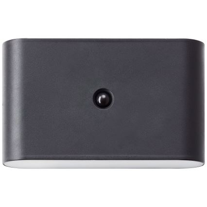 Brilliant - punjiva LED spoljašnja zidna lampa sa senzorom XINO LED/3W/5V 3600 mAh IP44 crna