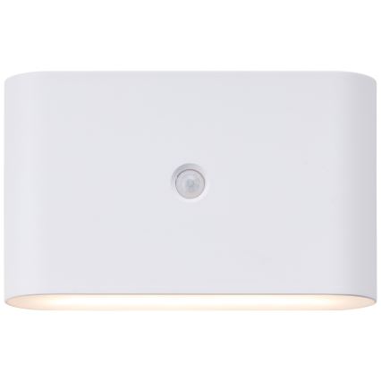 Brilliant - LED Vanjska punjiva zidna Lampa sa senzorom XINO LED/3W/5V IP44 bela