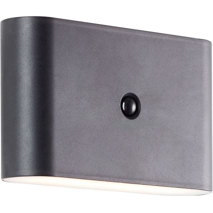 Brilliant - LED Vanjska punjiva zidna Lampa sa senzorom XINO LED/3W/5V IP44 crno