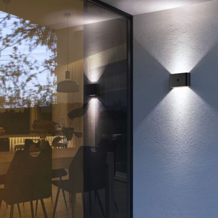Brilliant - LED Vanjska punjiva zidna Lampa sa senzorom XINO LED/3W/5V IP44 crno