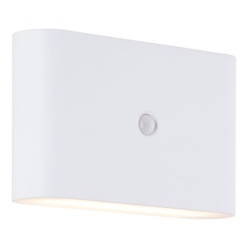 Brilliant - LED Vanjska punjiva zidna Lampa sa senzorom XINO LED/3W/5V IP44 bela
