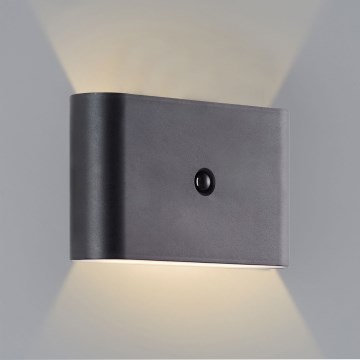 Brilliant - LED Vanjska punjiva zidna Lampa sa senzorom XINO LED/3W/5V IP44 crno