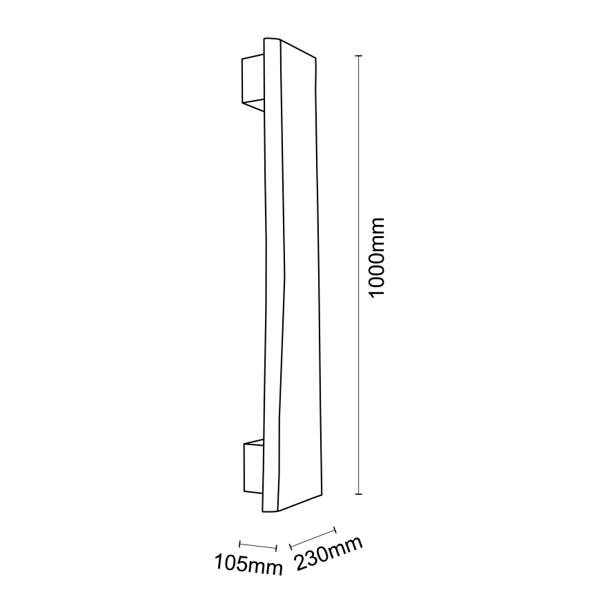 Brilliant - LED Zidna lampa FEINGOLD LED/8,5W/230V bor - FSC sertifikovano