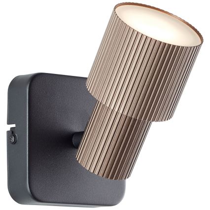 Brilliant - LED Zidna reflektorska lampa CADIZ 1xGU10/5W/230V bronzana