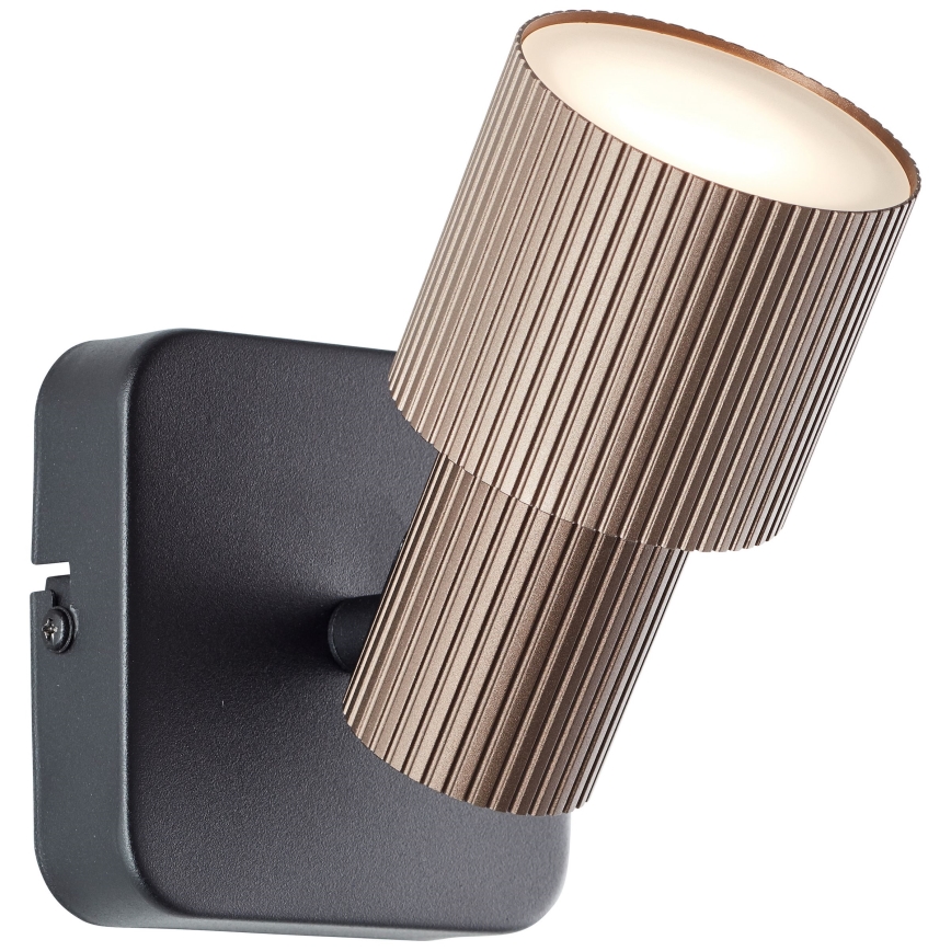 Brilliant - LED Zidna reflektorska lampa CADIZ 1xGU10/5W/230V bronzana