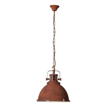 Brilliant - Luster na lancu JESPER GLAS 1xE27/60W/230V bakarna