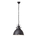 Brilliant - Luster na lancu JESPER GLAS 1xE27/60W/230V crna