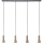 Brilliant - Luster na sajli CADIZ 4xGU10/10W/230V bronzana