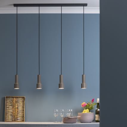 Brilliant - Luster na sajli CADIZ 4xGU10/10W/230V bronzana