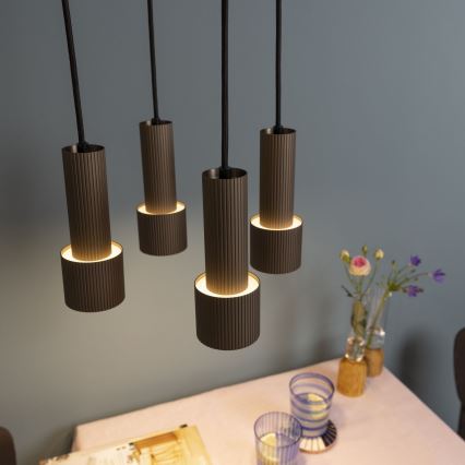 Brilliant - Luster na sajli CADIZ 4xGU10/10W/230V pr. 35 cm bronzana