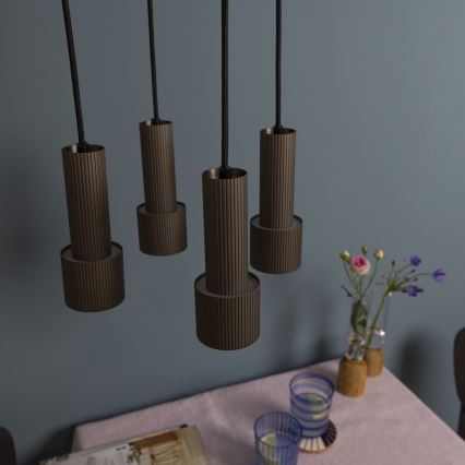 Brilliant - Luster na sajli CADIZ 4xGU10/10W/230V pr. 35 cm bronzana