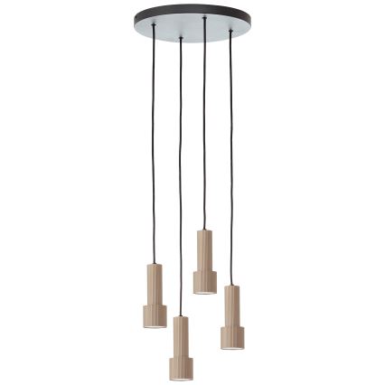 Brilliant - Luster na sajli CADIZ 4xGU10/10W/230V pr. 35 cm bronzana