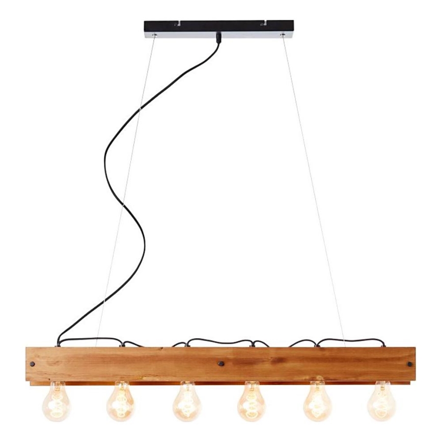 Brilliant - Luster na sajli CALANDRA 6xE27/42W/230V bor