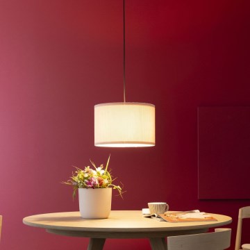 Brilliant - Luster na sajli TONY 1xE27/20W/230V pr. 35 cm kremasta