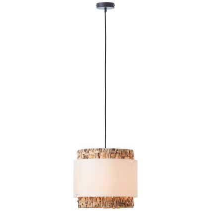 Brilliant - Luster na sajli WATERLILLY 1xE27/60W/230V pr. 35 cm kremasta