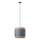 Brilliant - Luster na sajli WATERLILLY 1xE27/60W/230V pr. 35 cm sivo