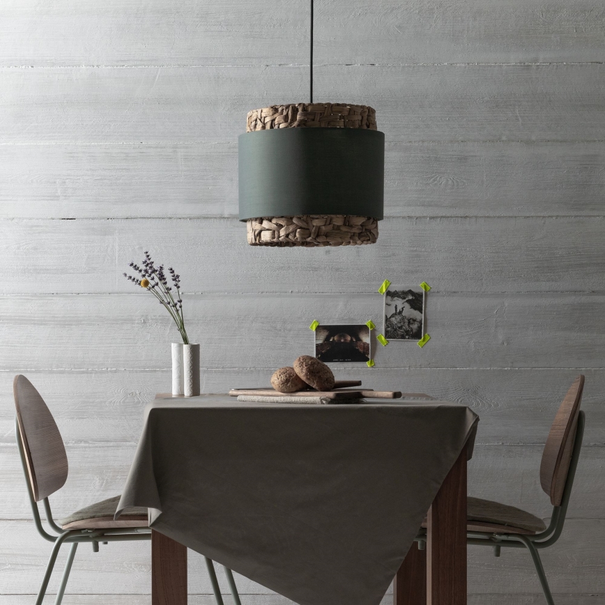 Brilliant - Luster na sajli WATERLILLY 1xE27/60W/230V pr. 35 cm sivo