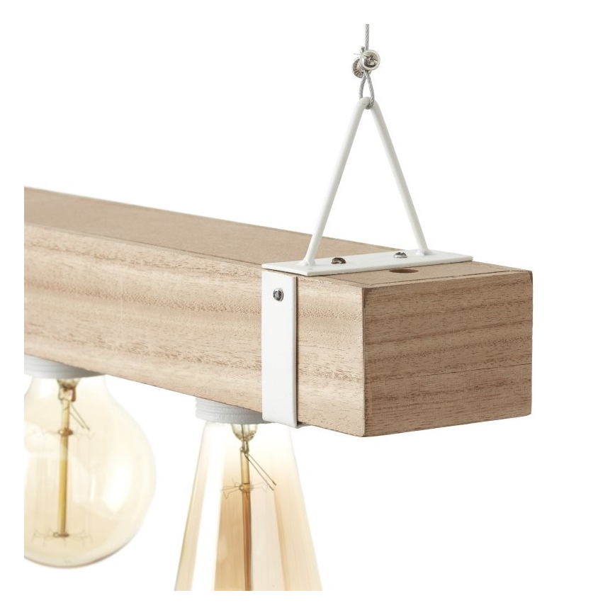 Brilliant - Luster na sajli WHITEWOOD 5xE27/30W/230V