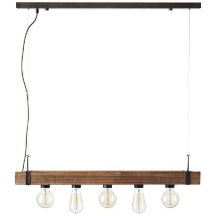 Brilliant - Luster na sajli WOODHILL 5xE27/30W/230V - FSC sertifikovano