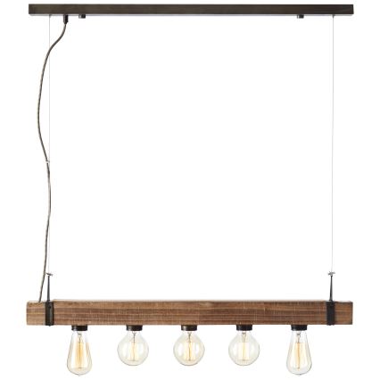Brilliant - Luster na sajli WOODHILL 5xE27/30W/230V - FSC sertifikovano