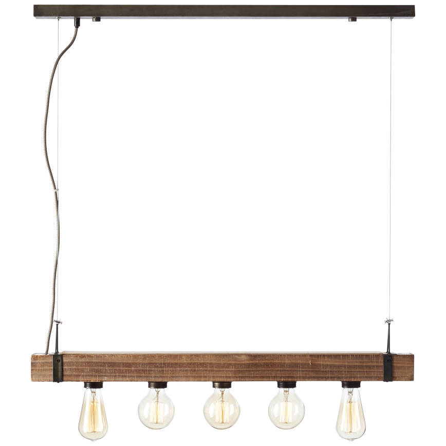 Brilliant - Luster na sajli WOODHILL 5xE27/30W/230V - FSC sertifikovano