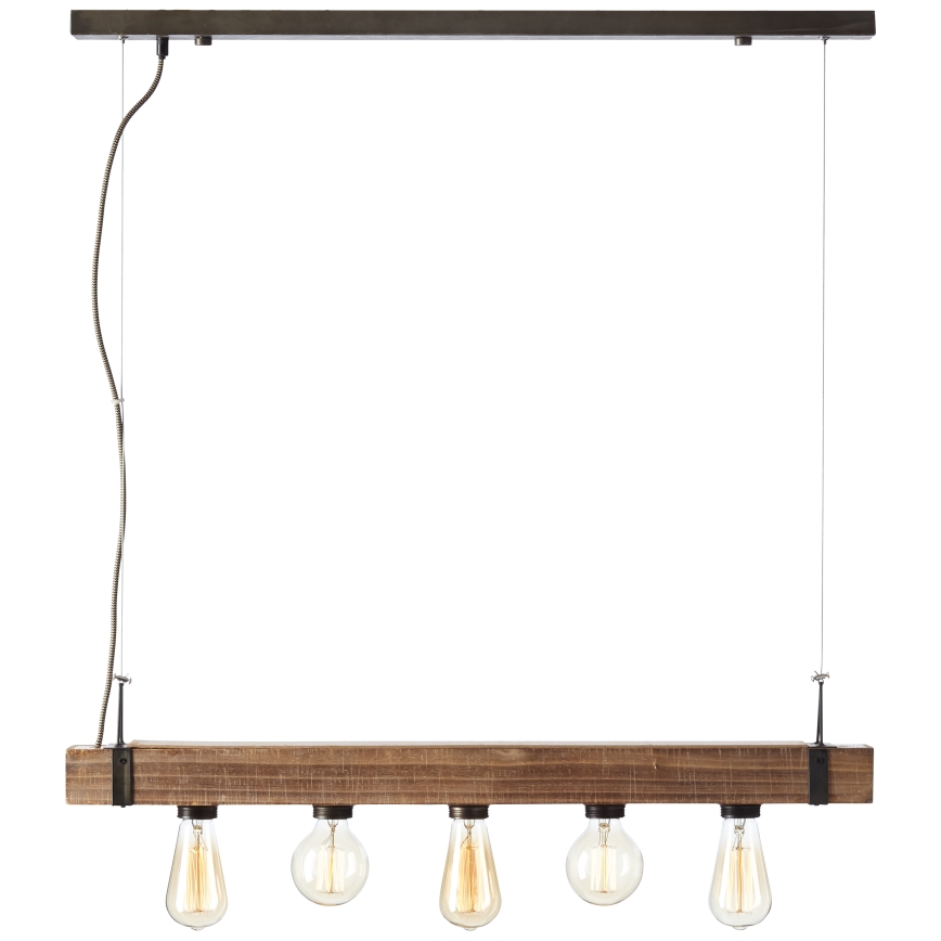 Brilliant - Luster na sajli WOODHILL 5xE27/30W/230V - FSC sertifikovano