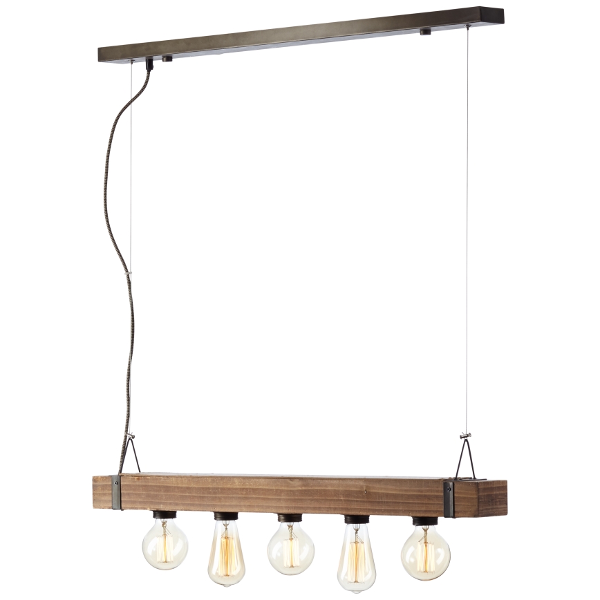 Brilliant - Luster na sajli WOODHILL 5xE27/30W/230V - FSC sertifikovano