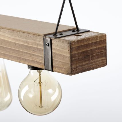 Brilliant - Luster na sajli WOODHILL 5xE27/30W/230V - FSC sertifikovano