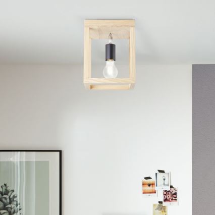 Brilliant - Plafonjera NEREA 1xE27/15W/230V hrast
