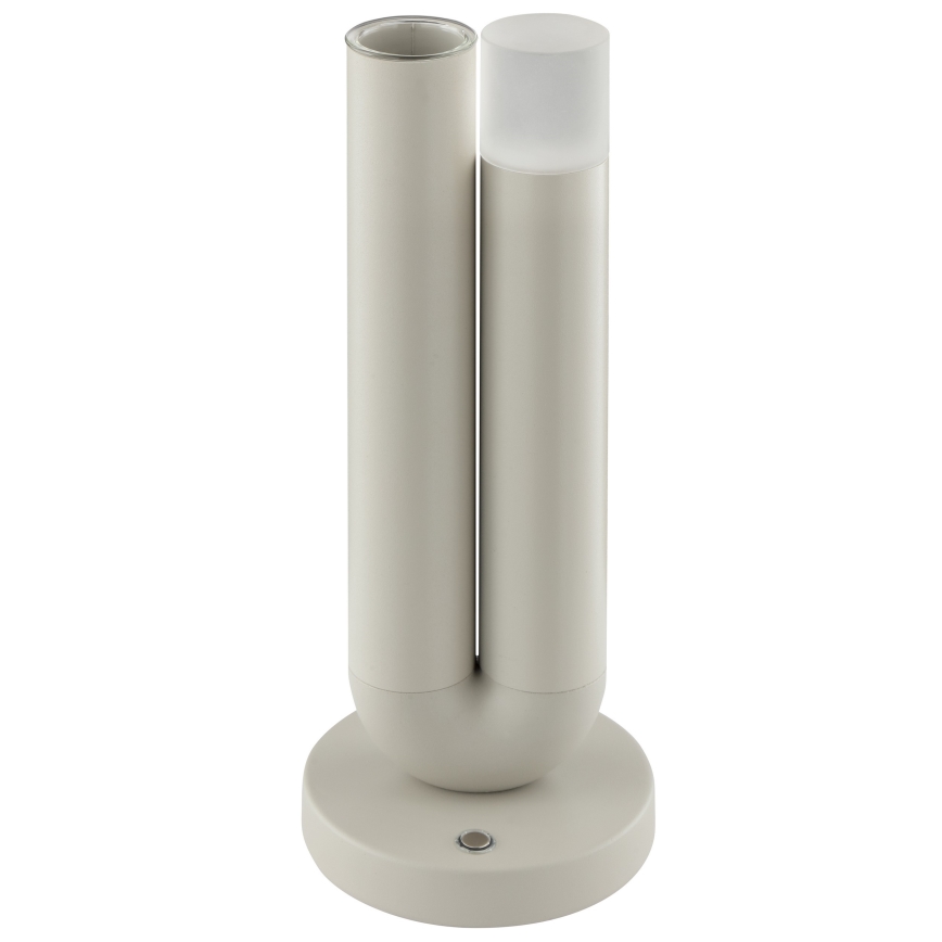 Brilliant - prigušiva LED punjiva dodirna spoljašnja stona lampa SAYU LED/2,5W/5V 2700K 2600 mAh IP44 siva