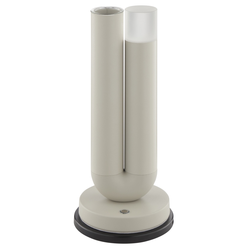Brilliant - prigušiva LED punjiva dodirna spoljašnja stona lampa SAYU LED/2,5W/5V 2700K 2600 mAh IP44 siva