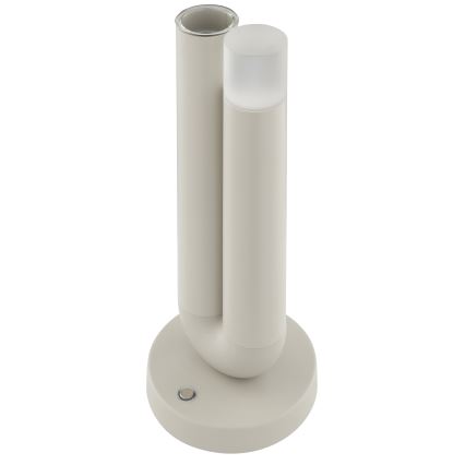 Brilliant - prigušiva LED punjiva dodirna spoljašnja stona lampa SAYU LED/2,5W/5V 2700K 2600 mAh IP44 siva