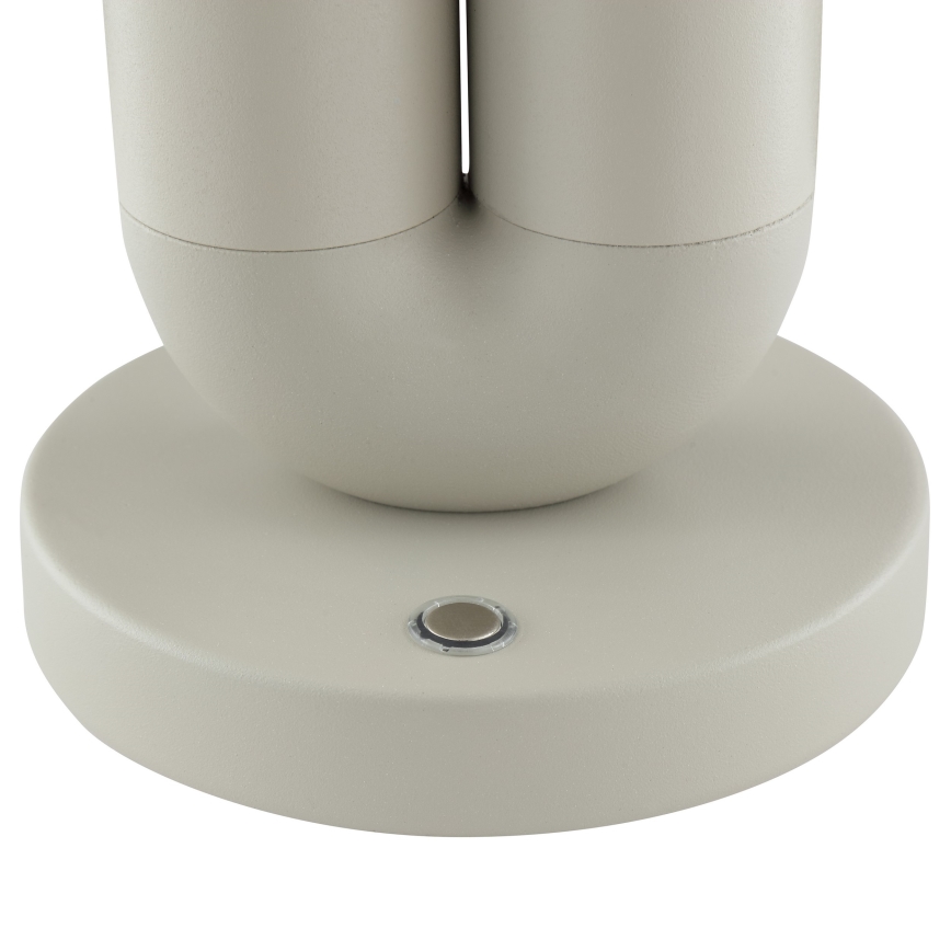 Brilliant - prigušiva LED punjiva dodirna spoljašnja stona lampa SAYU LED/2,5W/5V 2700K 2600 mAh IP44 siva