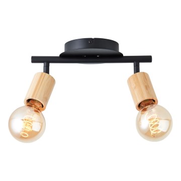Brilliant - Reflektorska lampa TIFFANY 2xE27/28W/230V bambus