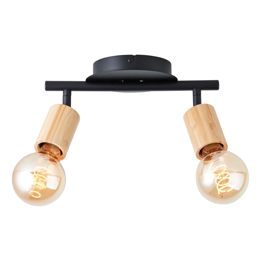 Brilliant - Reflektorska lampa TIFFANY 2xE27/28W/230V bambus