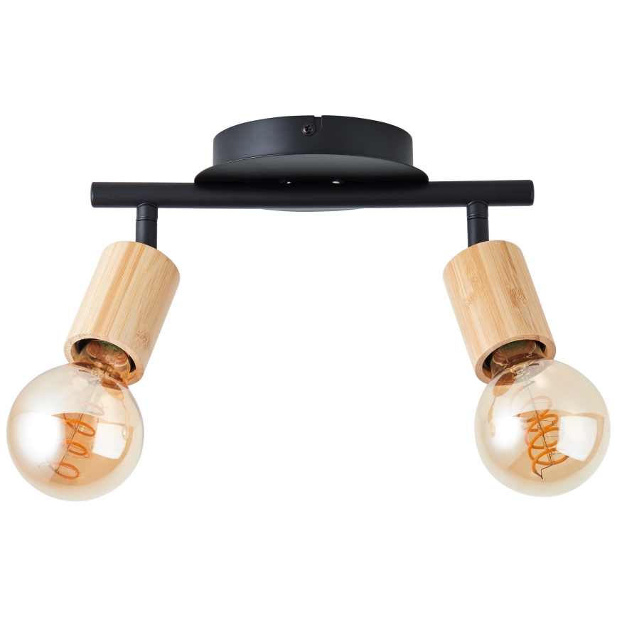 Brilliant - Reflektorska lampa TIFFANY 2xE27/28W/230V bambus