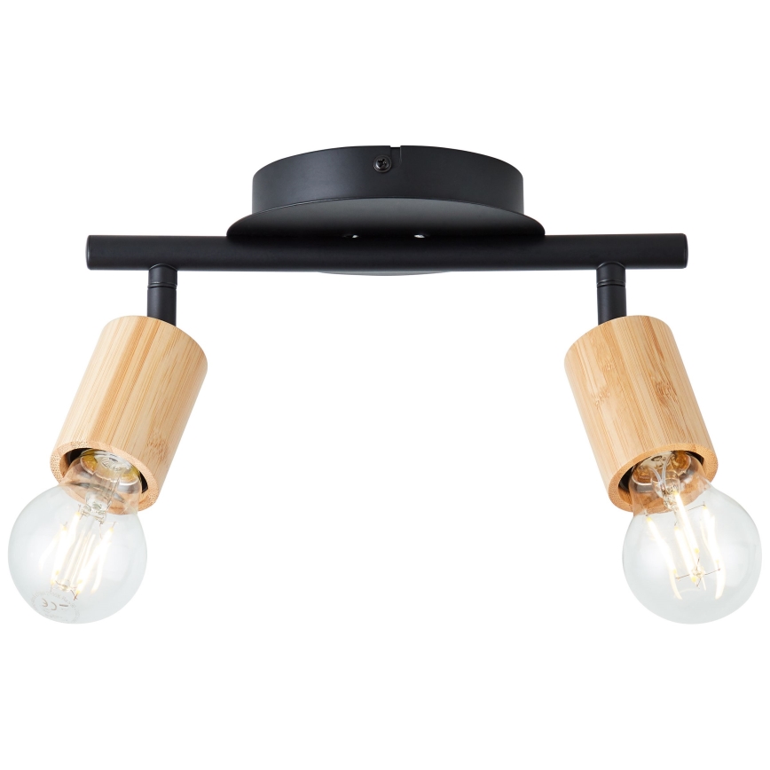Brilliant - Reflektorska lampa TIFFANY 2xE27/28W/230V bambus