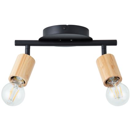 Brilliant - Reflektorska lampa TIFFANY 2xE27/28W/230V bambus