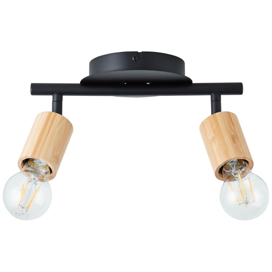Brilliant - Reflektorska lampa TIFFANY 2xE27/28W/230V bambus