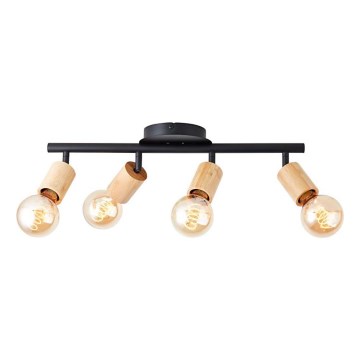 Brilliant - Reflektorska lampa TIFFANY 4xE27/28W/230V bambus