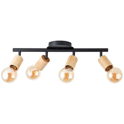 Brilliant - Reflektorska lampa TIFFANY 4xE27/28W/230V bambus