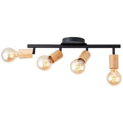Brilliant - Reflektorska lampa TIFFANY 4xE27/28W/230V bambus