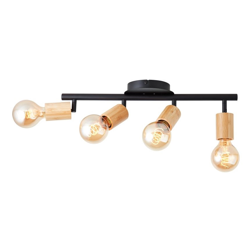 Brilliant - Reflektorska lampa TIFFANY 4xE27/28W/230V bambus